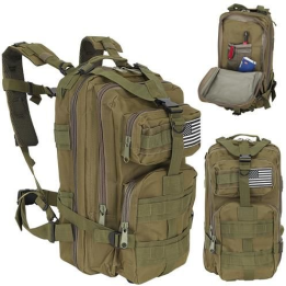 camping, Rucsac Barbati / unisex militar mic, verde - Ghiozdan rezistent la rupere si abraziune -1, dioda.ro
