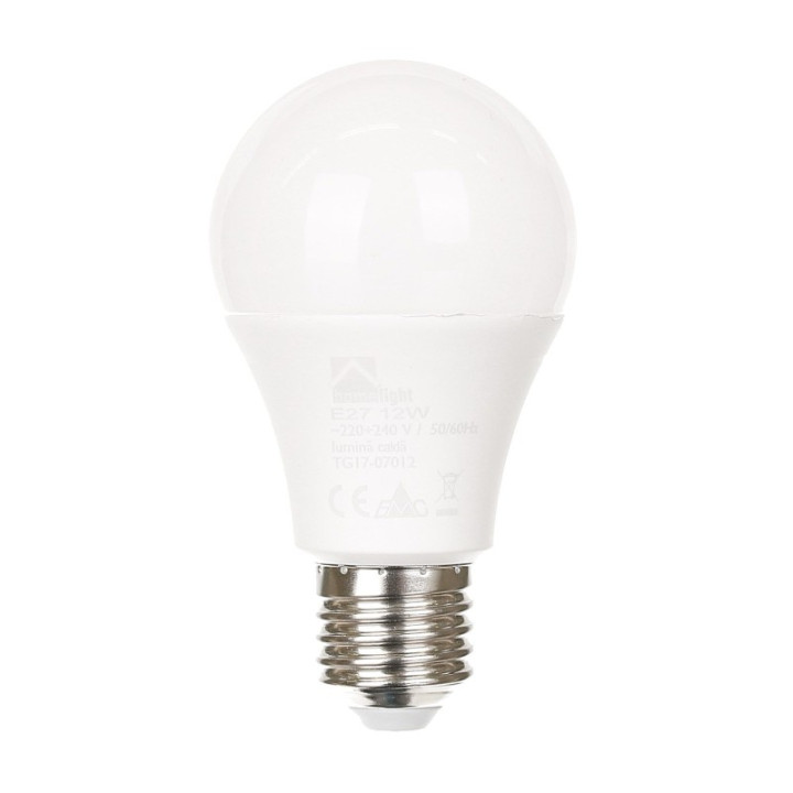 Corpuri de iluminat tehnice, Bec LED 12W E27 6400K A+ -1, dioda.ro