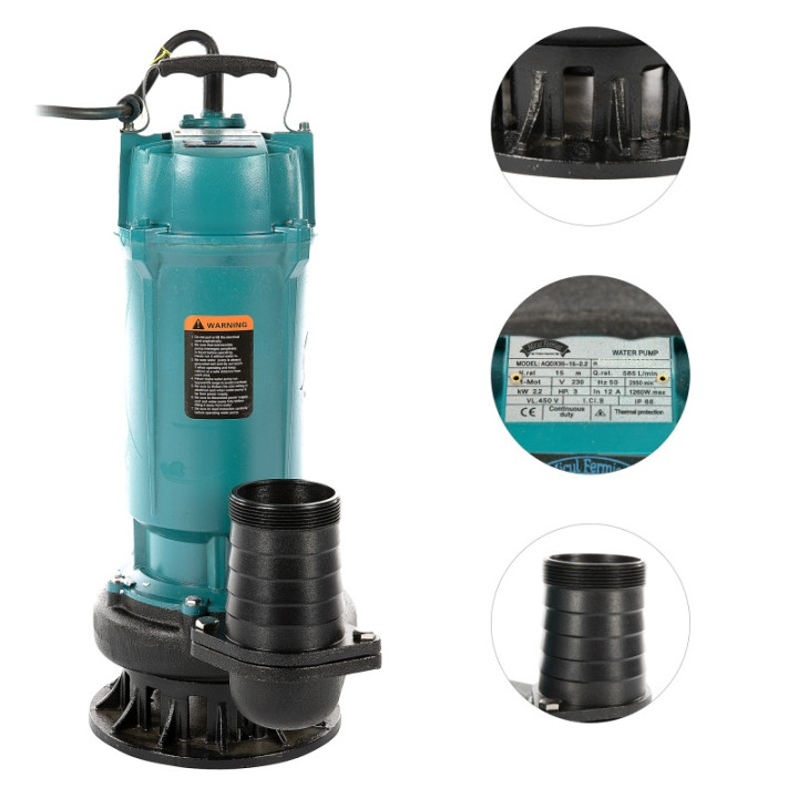 Pompa Submersibila, Pompa apa submersibila QDX35-15M 2.2KW 3" -8, dioda.ro