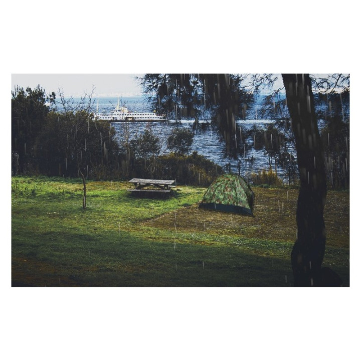 camping, Cort turistic pentru 4 persoane camuflaj -12, dioda.ro