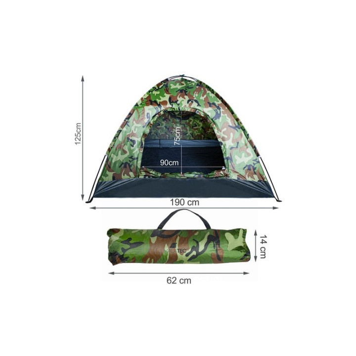 camping, Cort turistic pentru 4 persoane camuflaj -13, dioda.ro