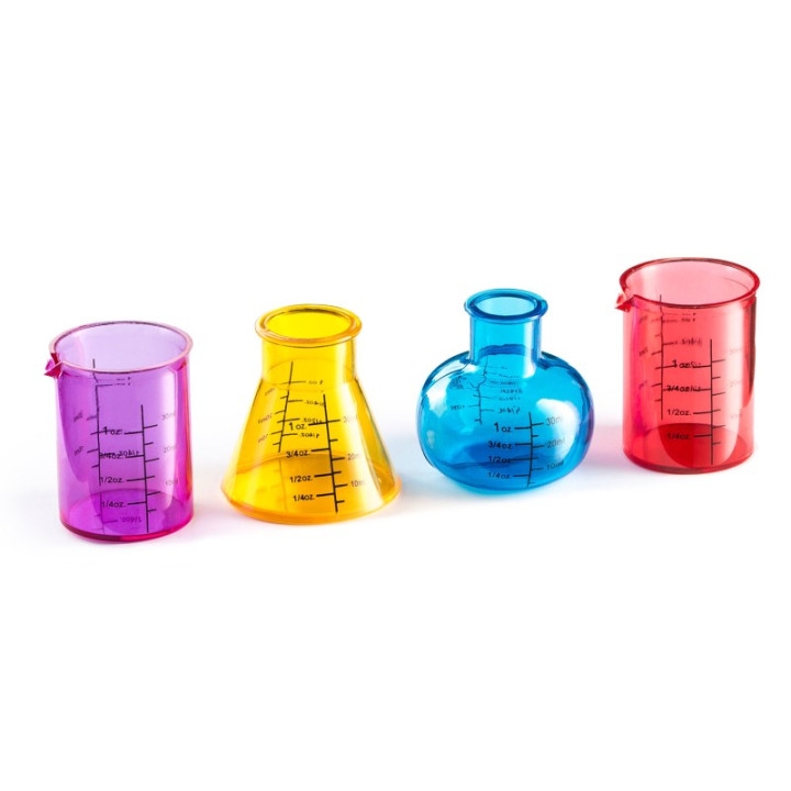 Cadouri Barbati, Pahare Chmemistry  pentru shot-uri si bauturi (din plastic)  4 buc -2, dioda.ro