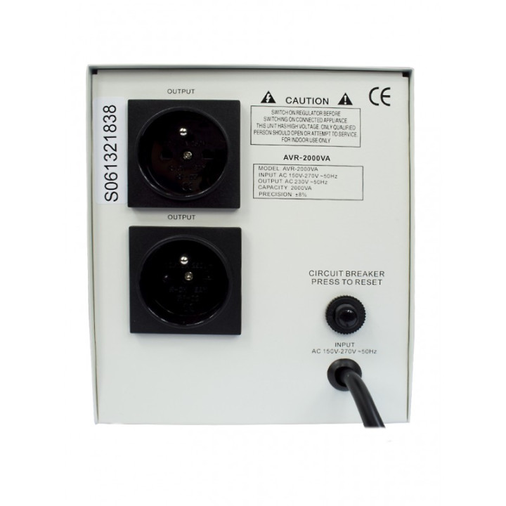 Stabilizatoare de tensiune, Stabilizator de tensiune AVR 2000 VA AVR2000VA -3, dioda.ro