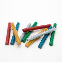Pistoale de lipit cu adeziv, Baton termoadeziv - 11 mm - colorat, glitter 11109C -1, dioda.ro