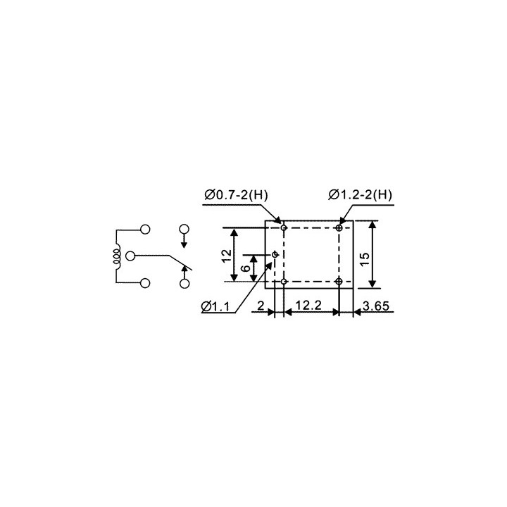 Relee, Releu 9VDC Contacte 10A/120VAC 10A/24VDC LEG-9 -3, dioda.ro
