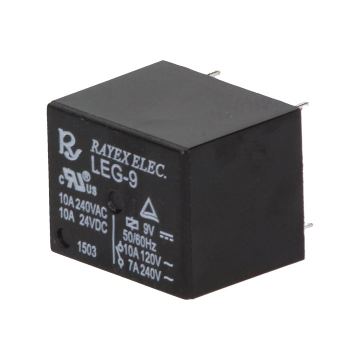 Relee, Releu 9VDC Contacte 10A/120VAC 10A/24VDC LEG-9 -4, dioda.ro