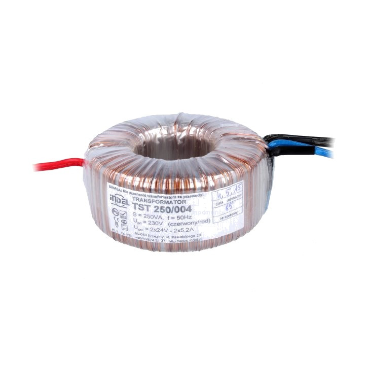 home, Transformator: toroidal 250VA 230VAC 24V 24V 5,2A 5,2A 2,4kg TST250W/2X24V -1, dioda.ro
