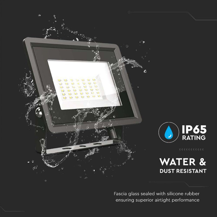 Reflector Led Smd 30w 4000k Ip65 - Negru