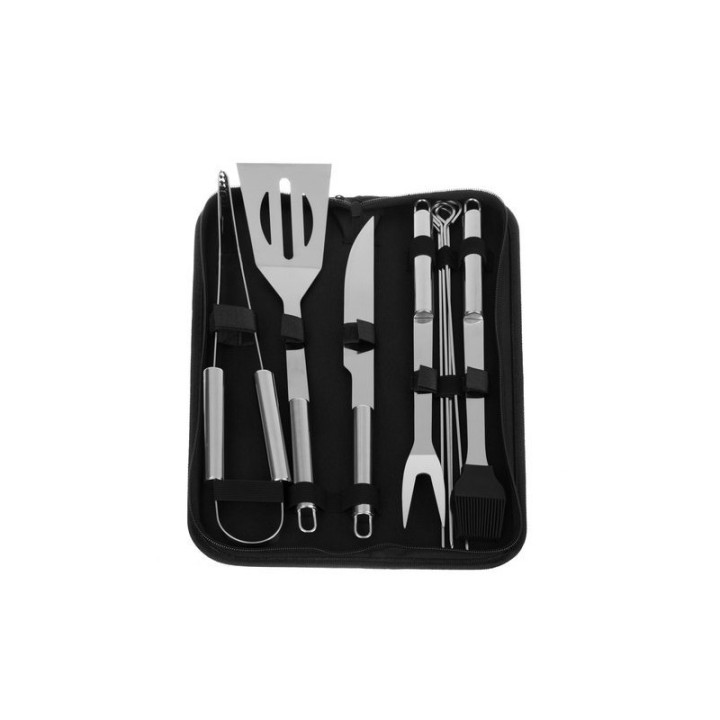 Set 9 Accesorii Ustensile pentru Gratar - Oțel Inoxidabil, Durabil și Universal cu Geanta de Transport Inclusă