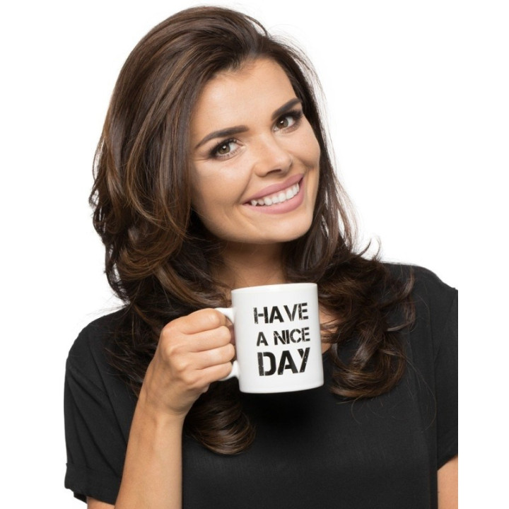 Cana cu degetul mijlociu Have a Nice Day - ALBA