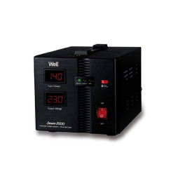 Stabilizator automat de tensiune cu servo motor Secure 2000VA1200W, Well