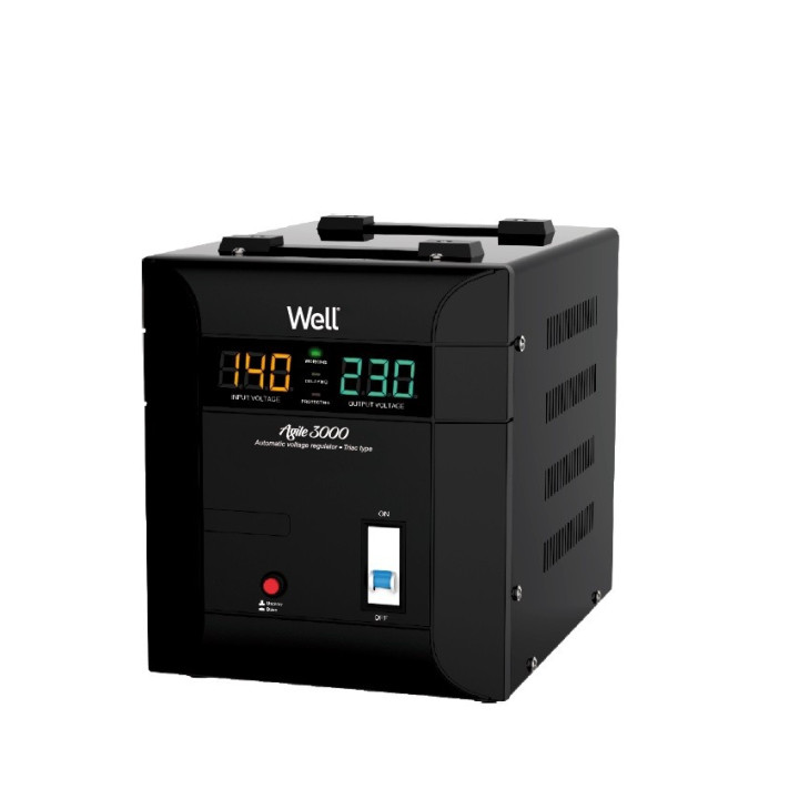 Stabilizator automat de tensiune Agile 3000VA/2100W Well