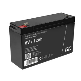 Acumulator plumb acid GreenCell 6V 12AH, terminal F1/T1, AGM01
