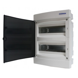 tablou electric schrack topo bk080002--, 24 module, incastrat, ip40, 283x357x106 mm, plastic,  alb