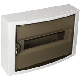 tablou electric solera arelos 5021pf, 14 module, aparent, ip40, 250x362x104 mm, plastic, usa fumurie, cutie alba