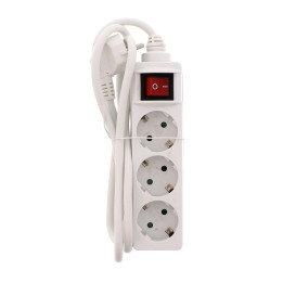 prelungitor 3 prize 1.5m cu intrerupator, cablu 3x1.5mmp, well