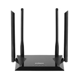 router wireless ac1200, dual band, 4 porturi, 4 antene externe, negru, br-6476ac edimax