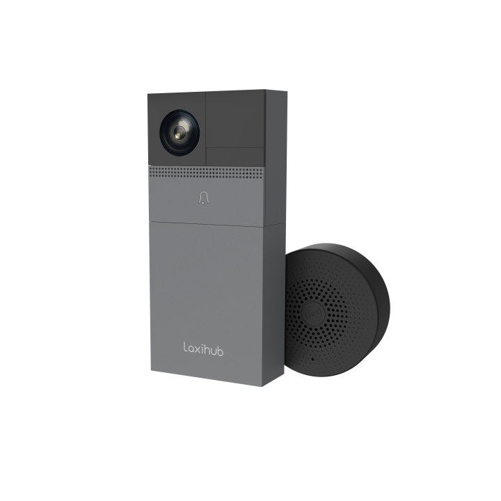 sonerie video laxihub b1, smart, wifi, 1080p, 6700mah, ip65, mod vedere nocturna