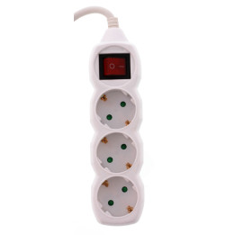 prelungitor 3 prize 3m cu intrerupator, cablu 3x1.5mmp, well