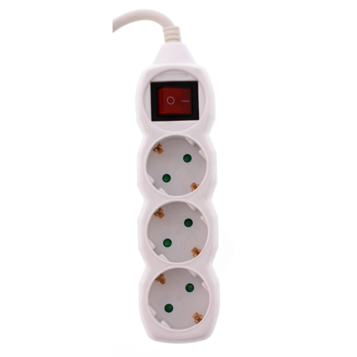 prelungitor 3 prize 3m cu intrerupator, cablu 3x1.5mmp, well