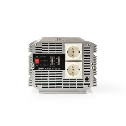 invertor de tensiune nedis 12 v dc - 230 v ac 2500 w 2x schuko