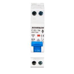 siguranta electrica automata schrack amparo am417520--, 4,5ka, 20a, 1p+n, 1 modul