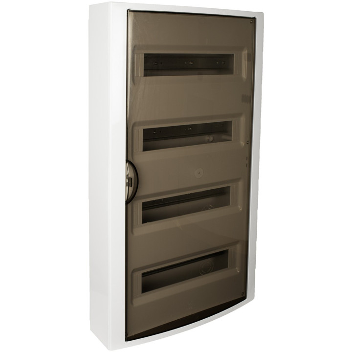 tablou electric solera arelos 5271pf, 56 module, aparent, ip40, 362x686x104 mm, plastic, usa fumurie, cutie alba