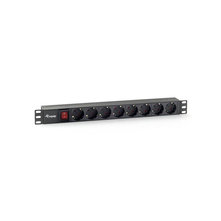 unitate 8 prize cu protectie pentru rack 19" 1u cablu 3m intellinet