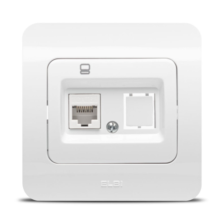 jazz priza utp 1xrj45, alb, elbi