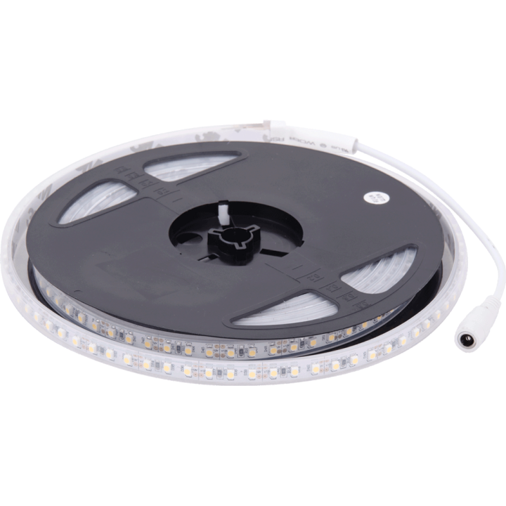 banda led 5x120 9.6w/m 2700k ip65 tip led 5m/rola