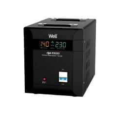 stabilizator automat de tensiune agile 10000va/7000w, negru, well