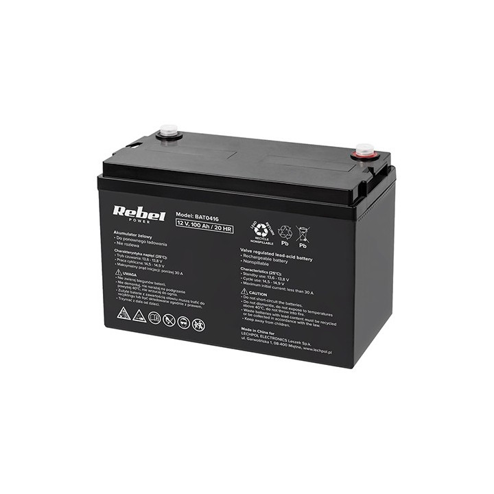 acumulator gel 12v 100ah rebel