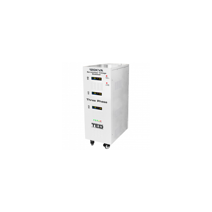 Stabilizator tensiune 120KVA 85KW, Trifazat, TED