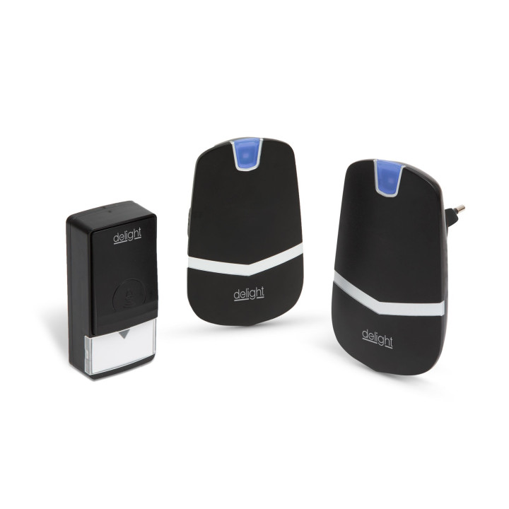 sonerie digitala fara fir si fara baterie, cu 2 unitati de receptie - kinetic,