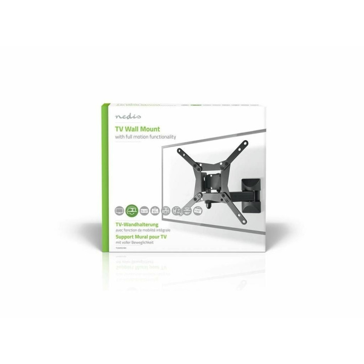 suport tv lcd de perete reglabil, 10-32" max. 30kg 3 puncte pivot, nedis