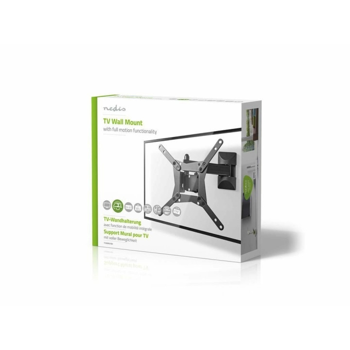 suport tv lcd de perete reglabil, 10-32" max. 30kg 3 puncte pivot, nedis