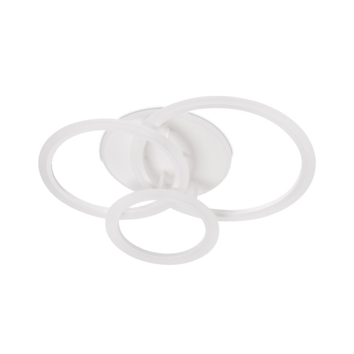 plafoniera circle led 90w 3cct cu telecomanda, alb, erste