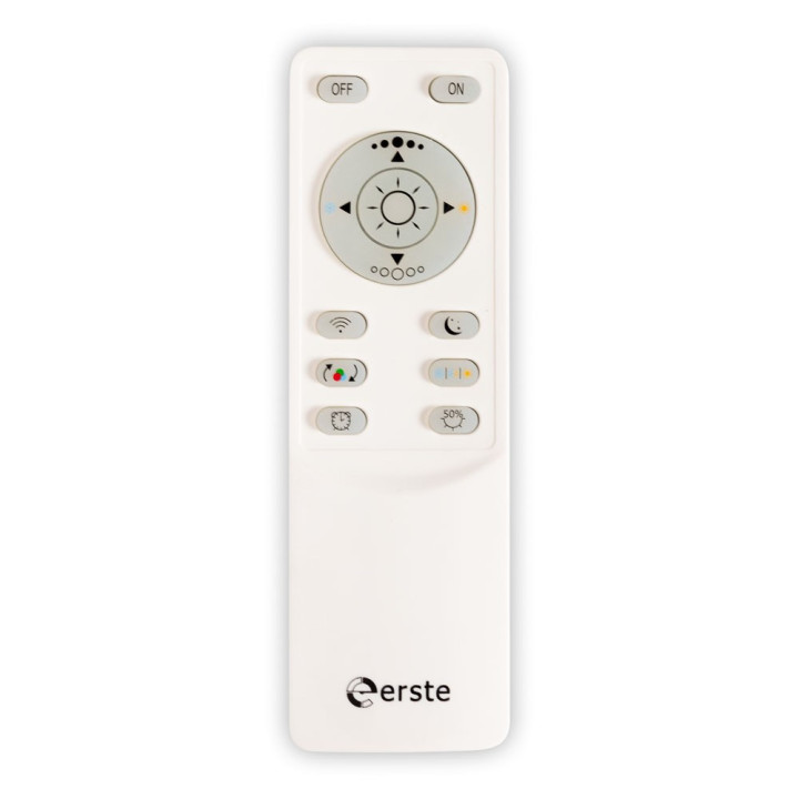 plafoniera tire led 55w 3cct cu telecomanda, alb, erste