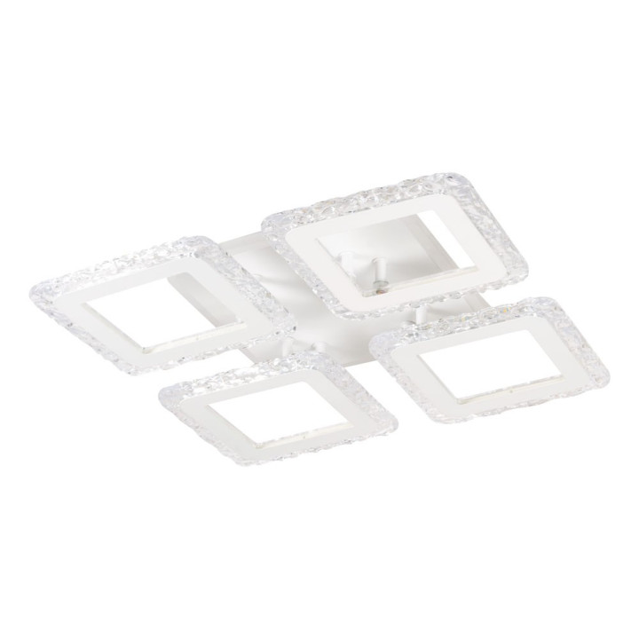 plafoniera tetra led 60w 3cct+rgb cu telecomanda, erste
