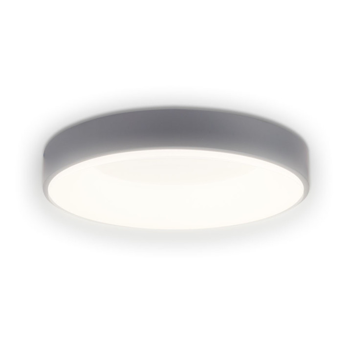 plafoniera lind led 32w 4000k 38cm ip20, gri, erste