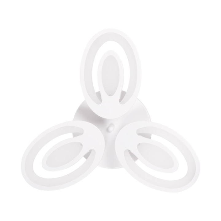 plafoniera petal led 48w 3cct cu telecomanda, alb, erste