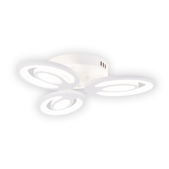plafoniera petal led 48w 3cct cu telecomanda, alb, erste