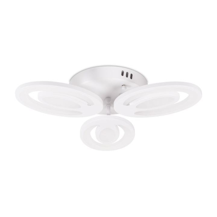 plafoniera petal led 48w 3cct cu telecomanda, alb, erste