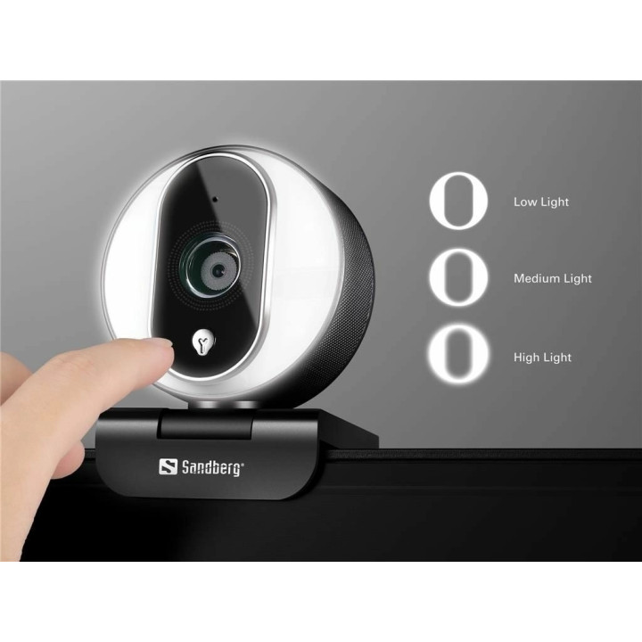 camera web sandberg 134-12 streamer pro, full hd 1080p, usb