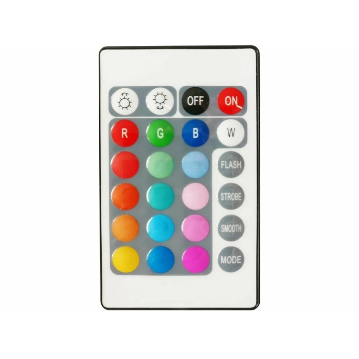 proiector cu led 7w 470lm ip65 multicolor, cu telecomanda well