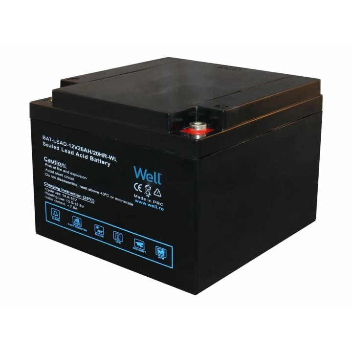acumulator plumb acid well 12v 26ah, terminal l1 (m5)
