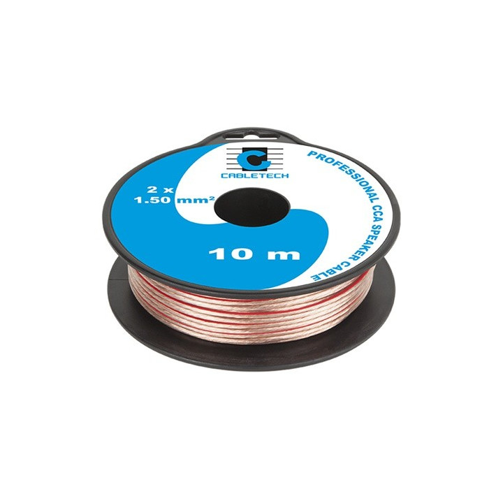 cablu difuzor cca 2x1.50mm transparent 10m