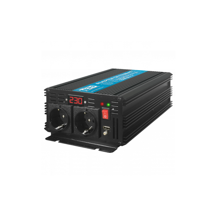 Invertor Auto 24V 220V, Putere Convertor 1000W cu Unda Sinusoidala Pura, TED Electric TED000439
