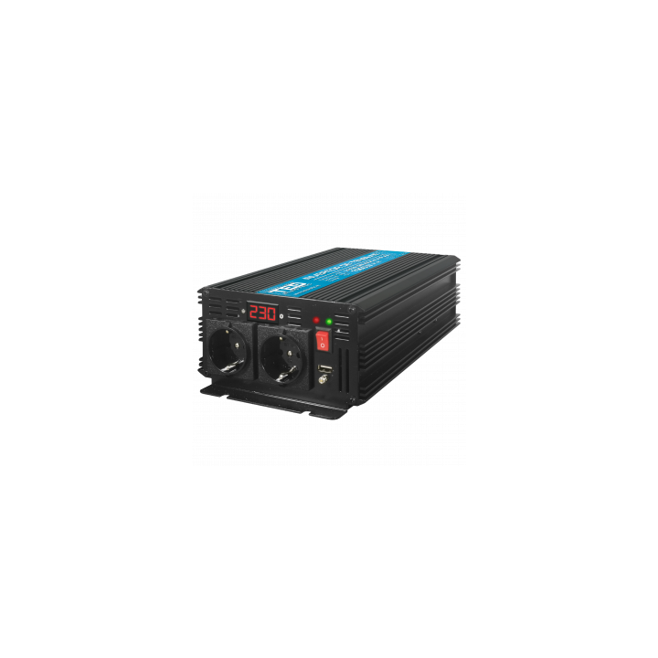 Invertor Auto 24V 220V, Putere Convertor 1000W cu Unda Sinusoidala Pura, TED Electric TED000439