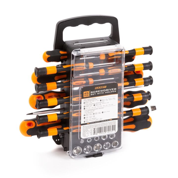 handy - set surubelnite - cu geanta - 45 piese